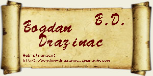 Bogdan Dražinac vizit kartica